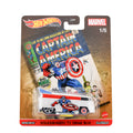 Hot Wheels Premium 2021 HW Marvel Captain America 1/5 Volkswagen T1 Drag Bus - Big J's Garage