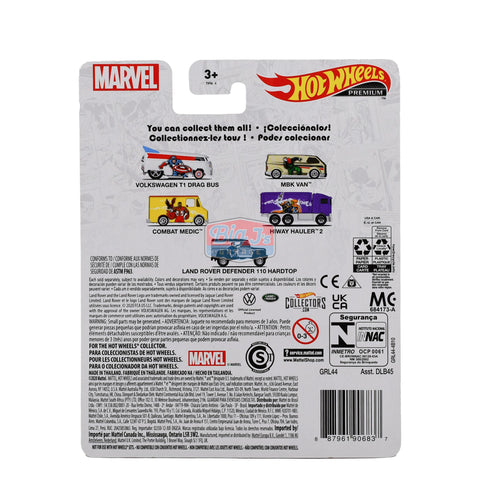 Hot Wheels Premium 2021 HW Marvel Captain America 1/5 Volkswagen T1 Drag Bus - Big J's Garage