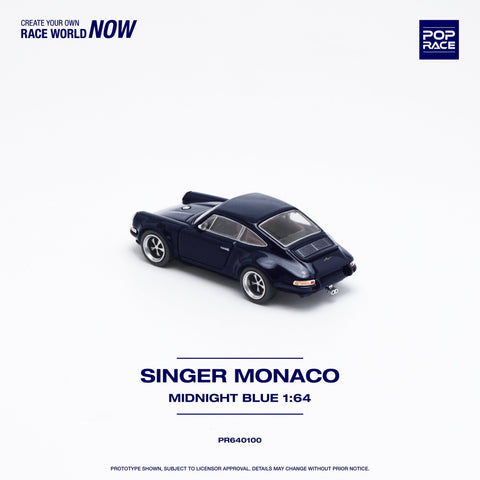 (Pre-Order) Porsche Singer Monaco Midnight Blue Pop Race - Big J's Garage