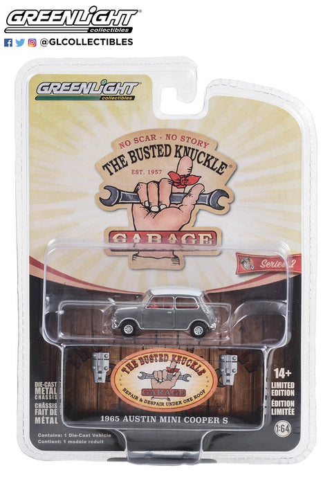 1965 Austin Mini Cooper S Busted Knuckle Garage Series 2 Greenlight Collectibles - Big J's Garage