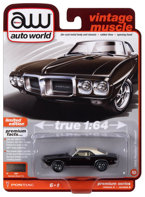 1969 Pontiac Firebird Expresso Brown Poly with Flat White Roof Auto World - Big J's Garage
