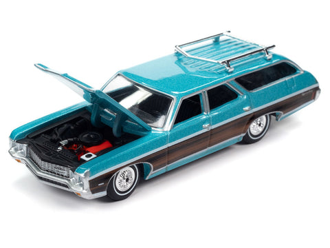 1970 Chevrolet Kingswood Estate Misty Turquoise Poly w/Side Woodgrain Auto World - Big J's Garage