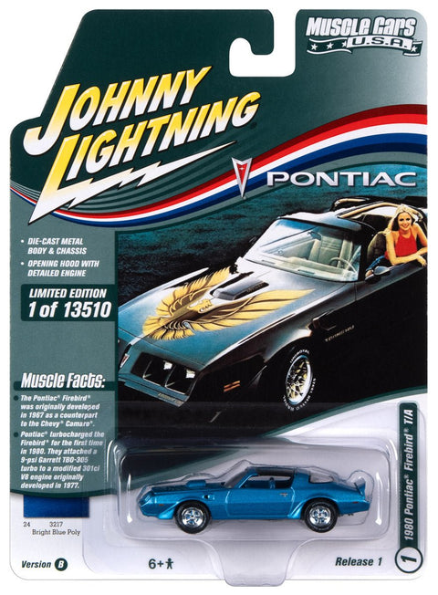 1980 Pontiac Firebird T/A Tahoe Blue Johnny Lightning - Big J's Garage