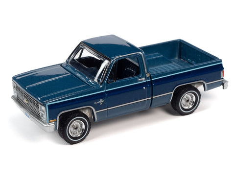 1984 Chevy Silverado 10 Fleetside Light/Dark Blue Poly Auto World - Big J's Garage