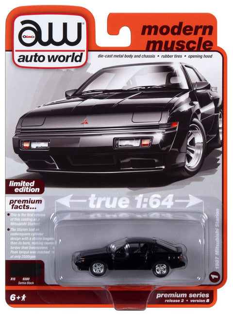 1987 Mitsubishi Starion Gloss Black Auto World - Big J's Garage
