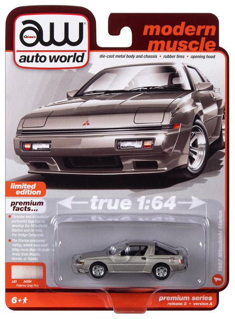 1987 Mitsubishi Starion Palermo Gray Poly Auto World - Big J's Garage
