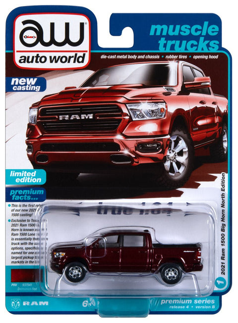 2021 Dodge Ram Big Horn Delmonico Red Pearl Auto World - Big J's Garage