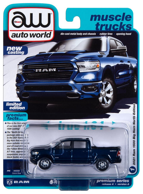 2021 Dodge Ram Big Horn Patriot Blue Pearl Auto World - Big J's Garage