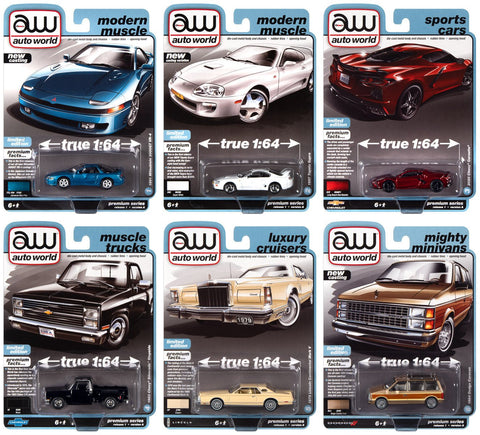 Auto World Premium 6 Car Assortment 2023 Release 1 Mix A - Big J's Garage