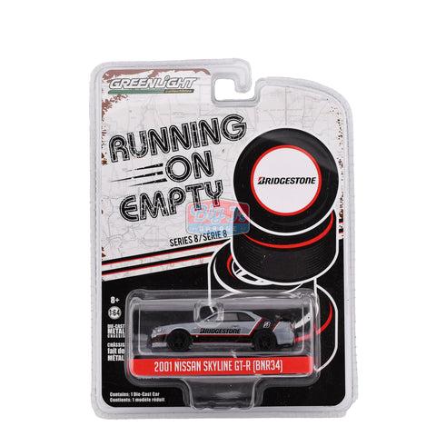 GreenLight 2001 Nissan Skyline GT-R (BNR34) Bridgestone - Running On Empty 8 - Big J's Garage