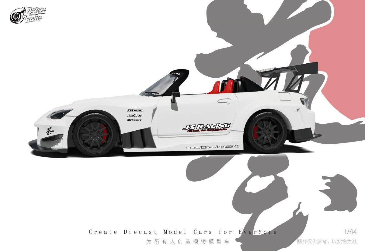 Honda S200 JS Racing White Micro Turbo Big J's Garage