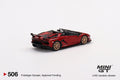 Lamborghini Aventador SVJ Roadster (Rosso Efestos) Mini GT - Big J's Garage