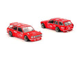 Nissan Datsun 510 Wagon Fire V1 Red Kaido House x Mini GT - Big J's Garage