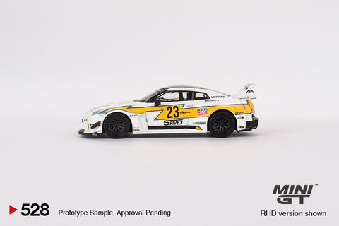 Nissan LB-Silhouette WORKS GT 35GT-RR Ver.1 LB Racing White Mini GT Mijo Exclusive - Big J's Garage