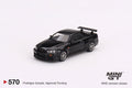 Nissan Skyline GT-R (R34) V-Spec Black Pearl Mini GT Mijo Exclusive - Big J's Garage