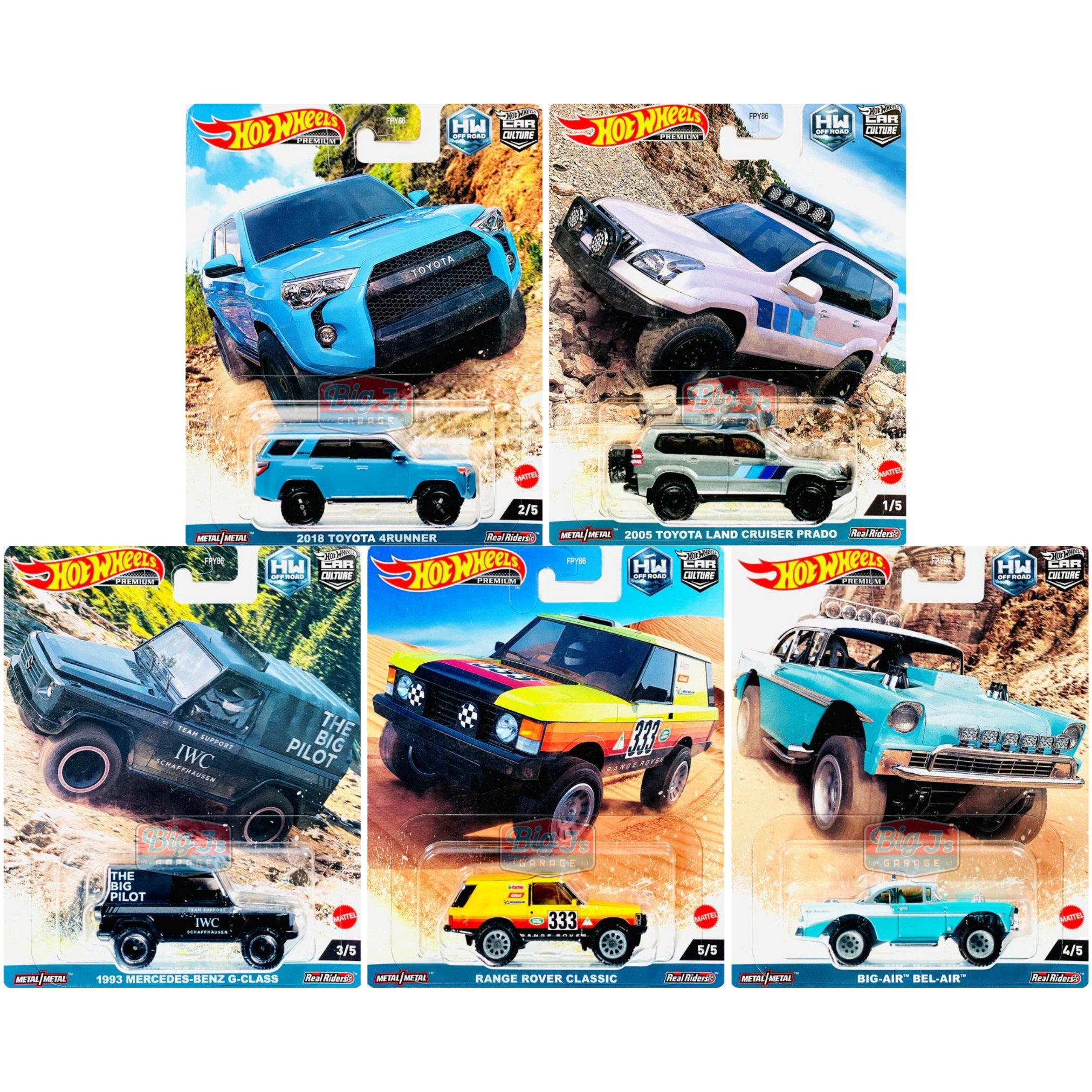 Off Road Hot Wheels Car Culture Premium 5-Car Assortment