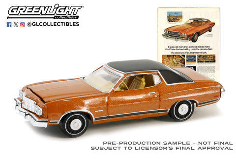 (Pre-Order) 1973 Ford Gran Torino Vintage Ad Cars Series 10 Greenlight Collectibles - Big J's Garage