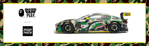 (Pre- Order) Aston Martin GT3 BAPE X POP RACE 1/18 Scale Pop Race - Big J's Garage