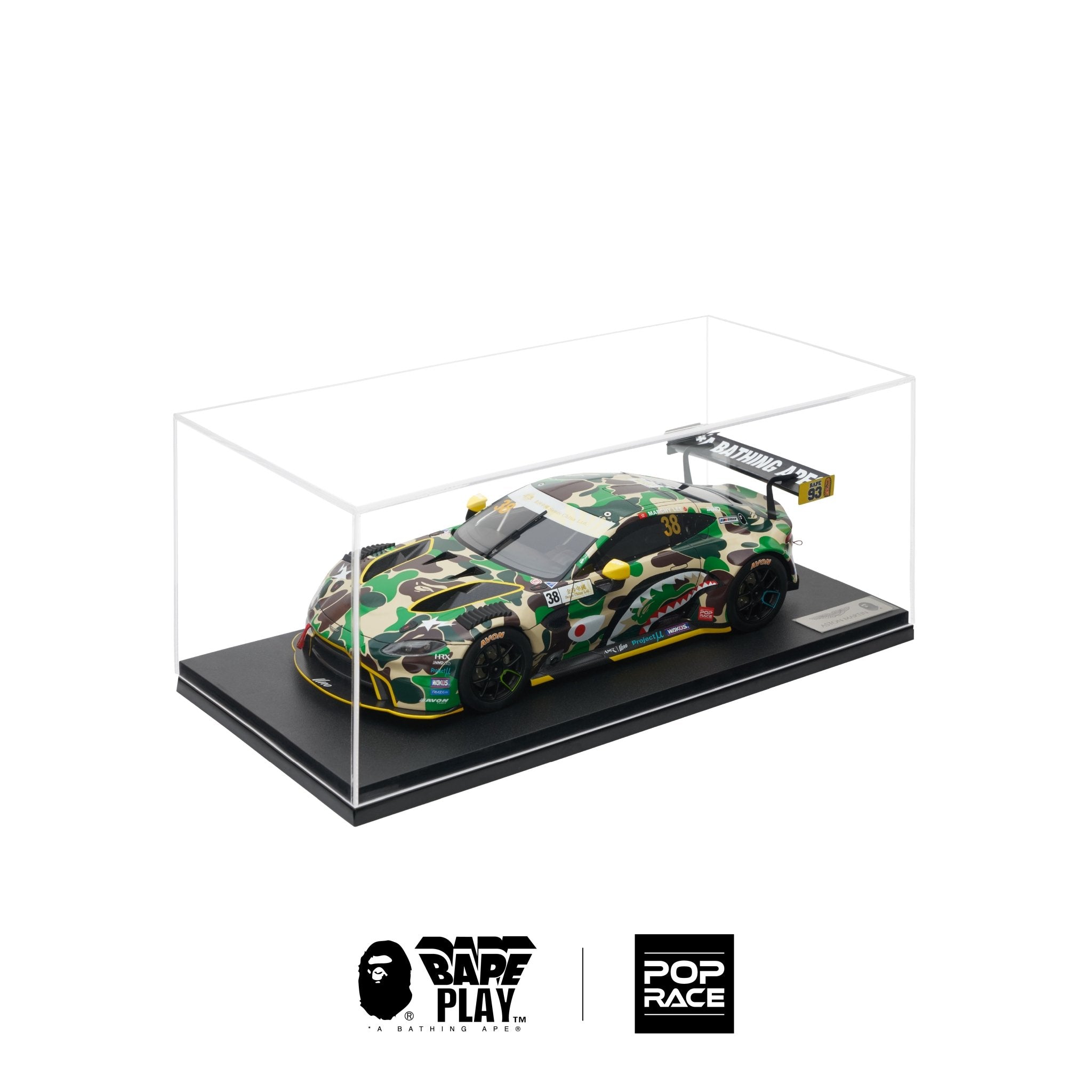 BAPE X POP RACE ASTON MARTIN GT3 1/18 Pop Race Big J's Garage