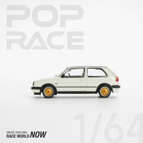 (Pre-Order) Volkswagen Golf GTI MkII White Pop Race - Big J's Garage